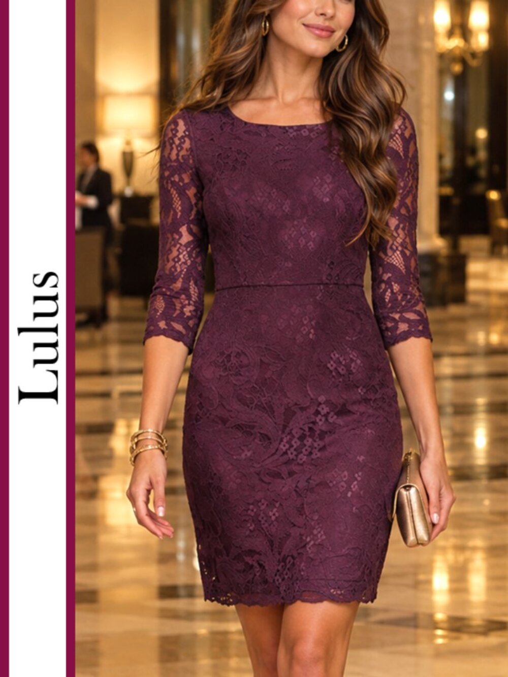 Lulus | 'All For You' Lace Overlay Dress